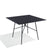 Babel D Kissi vierkante tafel 120x120 cm Antraciet