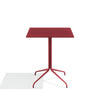 Babel D Kissi vierkante tafel 60x60 cm Rood
