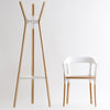 Magis Steelwood coat stand kapstok Wit met beukenhout