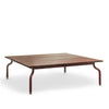 Magis Design South Low Table Outdoor - Elegante Lage Tafel voor Buiten Bordeaux Blad Lavasteen rood