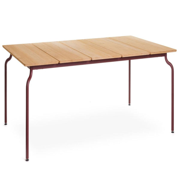 Magis Design South Table Teak - Luxe Outdoor Tafel 200x120cm Teak Bordeaux Blad Teak