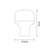Martinelli Luce Delux Tafellamp Marmer Carrara