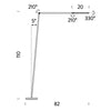 Nemo Lighting Untitled Reading Linear vloerlamp