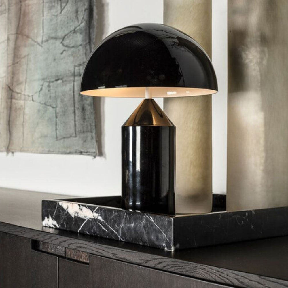 Oluce Atollo 35 Tafellamp Metal Zwart