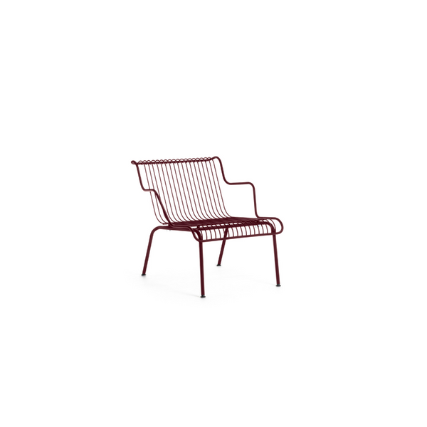 Magis Design South Low Armchair Outdoor – Stapelbare Lage Lounge Stoel Rood Bordeaux