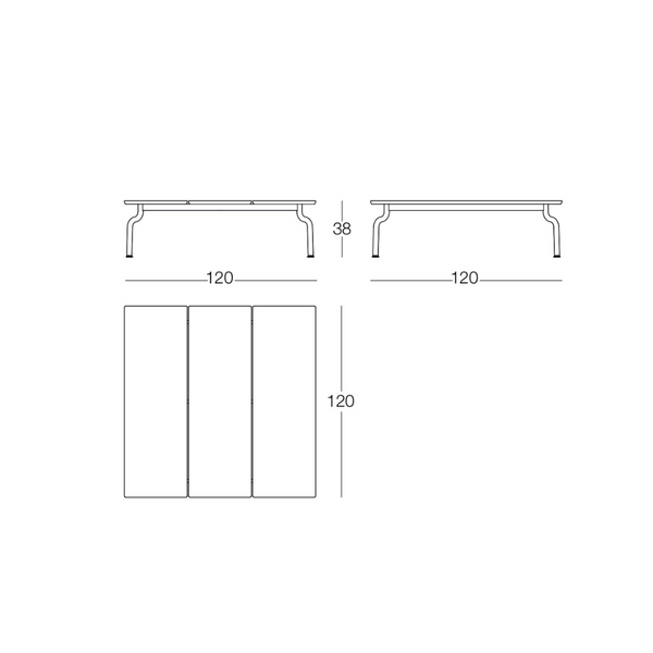 Magis Design South Low Table Outdoor - Elegante Lage Tafel voor Buiten