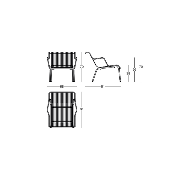 Magis Design South Low Armchair Outdoor – Stapelbare Lage Lounge Stoel